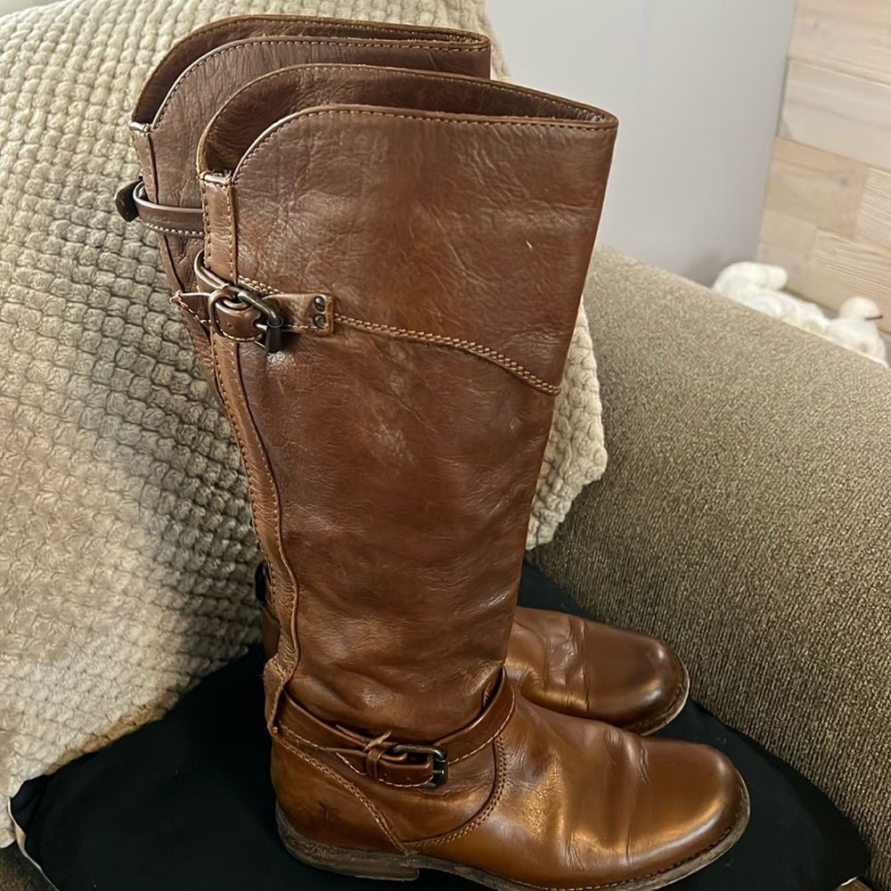 Frye riding boots. 6